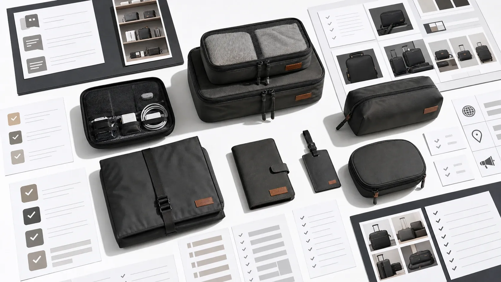 AI brand consistency checklist for travel accessories brand content review.
