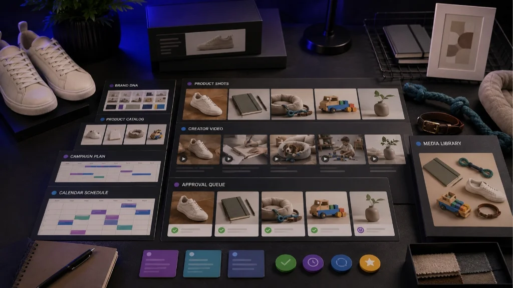 product aware ecommerce content workspace sneakers toys