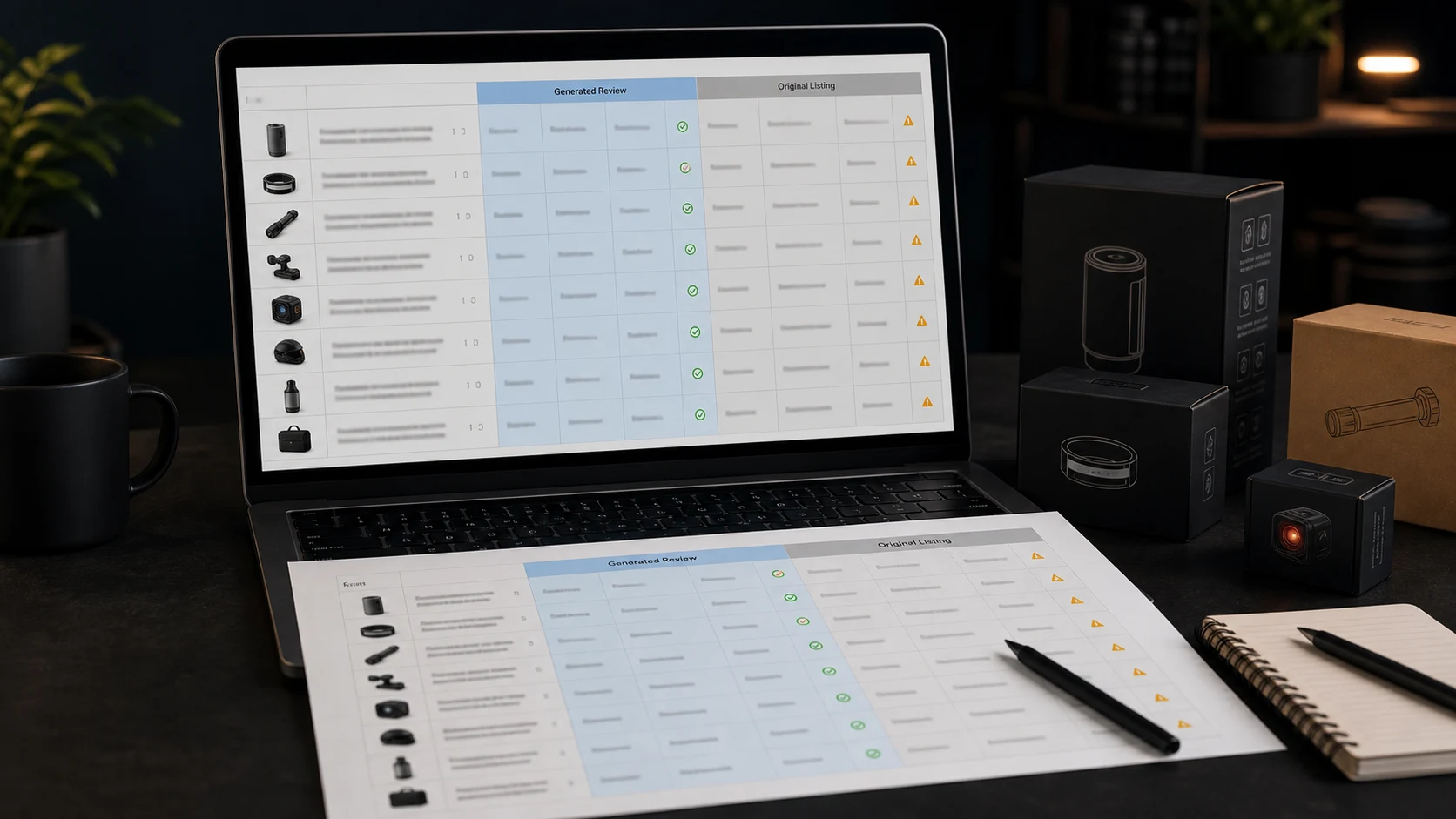 Review-ready XLSX export for Amazon title compliance with generated fields and preserved original columns.