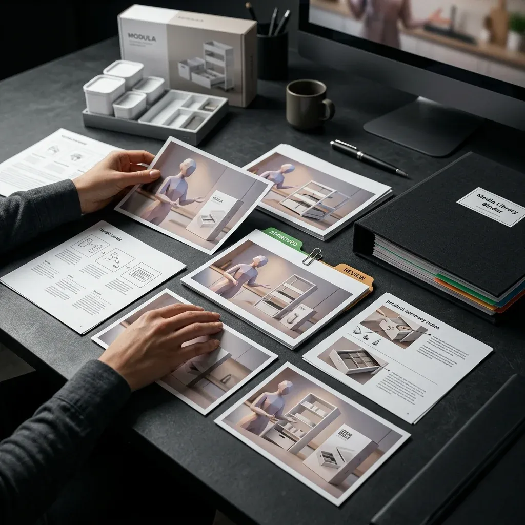 Review-ready AI UGC video workflow for ecommerce brands.