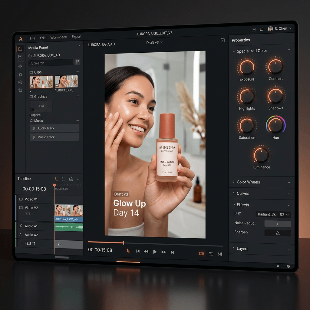 Brand switching from a subscription video tool to a pay-as-you-go ad workspace