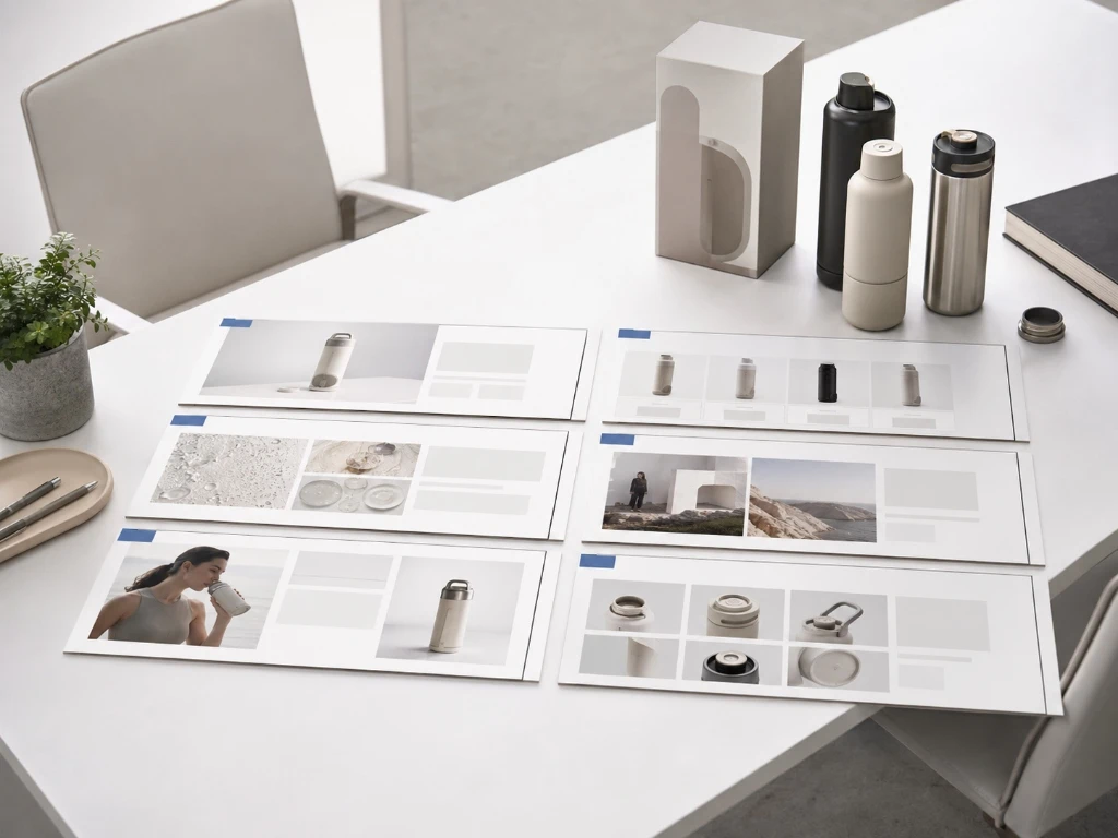 Amazon A+ content cleanup storyboard for product-page storytelling.